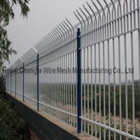 Galvanised Palisade High Security Fence , Guardrail / Garden Ready Made Palisade Fencing