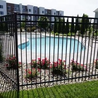 Steel fence zinc steel lawn guardrail fence green belt lawn isolation railing school park vegetable field protective fence