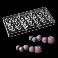 3D PC Chocolate Mold And Stainless Steel Scraper Food Grade Polycarbonate Candy Chocolate Mould Tray Pastry Tool 240729