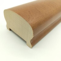 European Natural Beech Customized Stair Railing Handrail Balustrades For Home Decoration