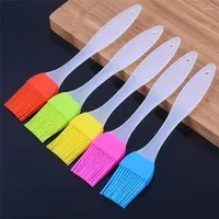 Baking Tools 5Pcs Grinding Handle Cake Brush High Temperature Resistant Mold Pastry Oil Bbq Silica Gel Barbecue Picnic Kit