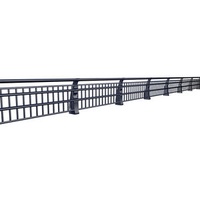 High Quality Hot Dip Galvanized Steel Guardrails For Bridge Safety Traffic Barrier For Roadway Metal Guardrails