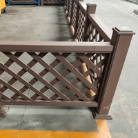 Fence - Anti corrosion WPC composite fence / guardrail for equipment , outdoor AC mainframe barrier -