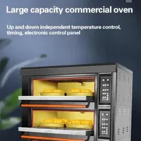 Industrial Electric Single Phase 2 3 Deck Gas Power Baking Ovens for Making Bread and Cake Bakery Restaurant All Kinds of Pastry
