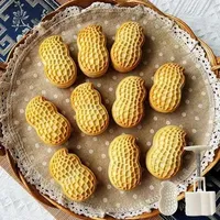 Bakeware Tools 30g 50g 75g Mini Peanut Shape Moon Cake Mold Cookie Cutter Frame Creative Crisp Pastry Dessert Baking Accessories Gadgets