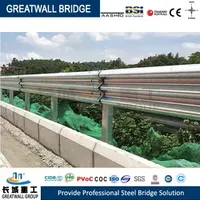 Highway Anti-Collission Guardrail Galvanized Spray Green