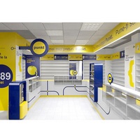 Pharmacy Shop Interior Design Glass Shelves Medical Shop Racks