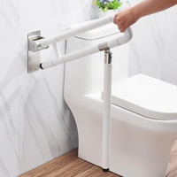 Longstar Promotion Factory Direct Toilet Safety Handrail, Stainless Steel Grab Bar Toilet Handrail Stainless Toilet Armrest