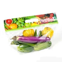 Safety Fresh Leafy Vegetables Lettuce Salad Fruits BOPP Anti Fog Plastic Packaging Bags Transparent Pouches With Custom Printing Logo