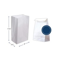 Recycled White Square Kraft Paper Greaseproof Paper Bags 10x10cm Custom Craft Disposable Dry Wax Materials for Sandwich Fries Pastry Paninio Treat Food