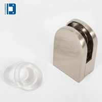 Easy Installation Handrail Patch Fittings Tempered Glass Balustrade Clamp Bracket Glass Railing Clamps