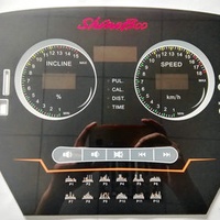 Digital printing membrane switch with membrane panel and PET overlay
