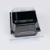 Wholesale Recyclable Cakes and Pastries Packaging Clear Sandwich Donut Lid Dessert Packaging Box for Pastry Bakery