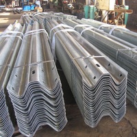 Galvanized guardrail road safe