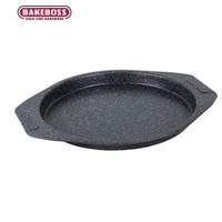 High Quality Home Kitchen Restaurant BAKEBOSS Round Perforated Holes Style Oven Use Non Stick Carbon Tray Dish Steel Baking Pans Pastry Pie Pizza