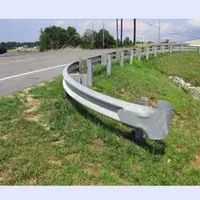 Highway Curved Guardrail Metal Terminal End for W Beam Guardrail Barrier Guard Rail