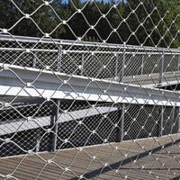 Building Facade Trellis Systems Decorative Screen Mesh for Zoo Enclosures