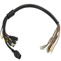 Custom PVC Automotive Wire Harness with SOS Emergency Membrane Push Button Switch