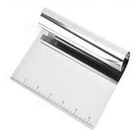 Kitchen Tool Stainless Steel Food Dough Scraper Butter Cake Pizza Pastry Sustainable Baking Cutter