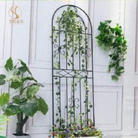 Easily Assembled Outdoor Garden Decoration Iron Fence Guardrail Climbing Frame Plant Trellis For Flower Climbing