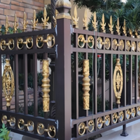 Villa fence railing, courtyard wall aluminum art guardrail, courtyard , new custom aluminum