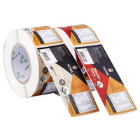 Customized Waterproof Vinyl PP PET BOPP Bottle Jar Packaging Sticker Label Printing Waterproof Adhesive Cosmetic Roll