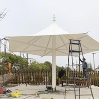 Sun Wind Rain Rainproof Best Price Promotional Membrane Pole Heavy Duty Membrane Middle Selling Outdoor Garden Patio Umbrella