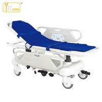 Rear Section Adjust Hydraulic Adjustable Surgical Good Price Fit ABS Handrails Hospital Delivery Transfer Ambulance Stretcher