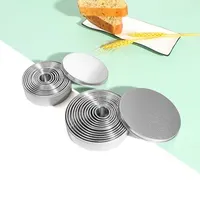 Baking Tools 11pcs Biscuit Mold Stainless Steel Round Dough Cutter Dumplings Skin Kitchen Cookie Set Circle Pastry Mould
