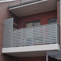 Powder Coated Aluminum Slat Fence Panel Railing Balcony Handrail