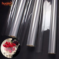New Design Double Side Waterproof Plastic Bopp Cellophane Opp Sheets Floral Flower Wrapping Roll Film for Gift
