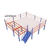 Corrosion Protected Steel Mezzanine Floors Industrial Storage Warehouse Racks for Attic Loft Platform Mezzanine Platform