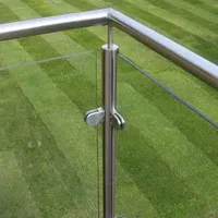 Frameless Stainless Steel 11.52mm Toughened Laminated Glass Railing Handrails