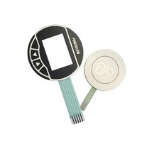 Flat membrane switch with no-embossing keypad