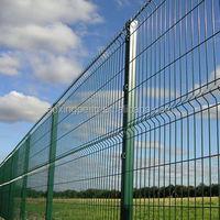 Hot Selling 3D Curved Safety Guardrail Panel Welding Wire Mesh Metal Fence Panel 3D PVC Fence Wholesale Garden Buildings
