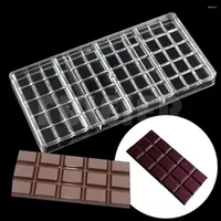 Baking Tools Polycarbonate Chocolate Bar Mold DIY Pastry Confectionery Sweet Candy Mould 125x60x6mm 50g