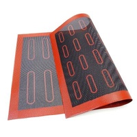 30x40cm Double Sided Printing Baking Perforated Baking Tools Stocked 30x40cm Silicone Mat Non Stick Pastry Oven Cake Sheet Liner Pastry Tools