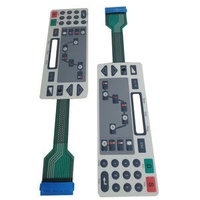 Thin film circuit board button membrane switch panel