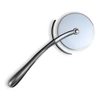 White Nickel Plated Zinc Alloy Pizza Cutter Wheels Tools Durable Cake Bread Pies Round Divider Knife Pastry Pasta Dough Baking Cutting Tool JY0384