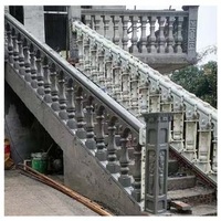 Ready Stock European Style Villa Stairs Baluster Plastic Handrail Moulds for Stairs Balcony Villa Baluster