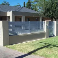 Factory Manufacture Home Aluminum Slat Guardrail /Metal Slat Guardrail /Factory Steel Slat Guardrail, Security Slat Guardrail