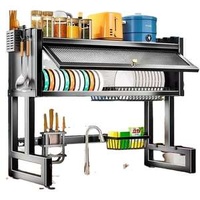 Expandable Stackable Kitchen Cabinet Shelf Organizer, Counter Spice Racks, Multifunctional Storage Shelf for Kitchen, Bathroom