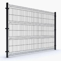 Hot Selling 3D Curved Wire Mesh Metal Fence Panel Safety Guardrail Iron PVC Frame Galvanized Wholesale 3DPVC Fence