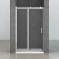 Custom Size and Thick Hotel Apartment Indoor Bathroom Tempered Glass Wet Room Screens Shower Door Quadrant Shower Enclosures