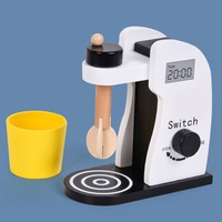 Multicolor Simple Style Ice Cream Pastry Coffee Maker Kitchen Set Toys For Wooden Kids Kitchen Toys