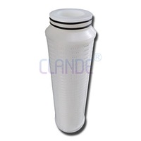 Depth 0.22 Micron PVDF Membrane Pleated Filter Cartridges With High Quality For Chemical Filtration