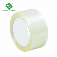 BOPP Clear/Transparent Hot Melt Packing Tape 6 Rolls with Excellent Shrinkage & Adhesion
