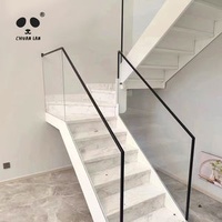 Chuanlan Oem/odm Aluminum Glass Railing Handrail Popular Glass Balustrade Handrail Staircase for Indoor/Outdoor