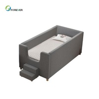 Modern Solid Wood Children's Furniture Multifunctional Baby Cribs With Guardrail