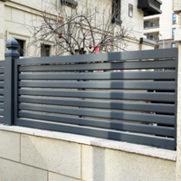 Simple villa courtyard aluminum alloy guardrail household staircase guardrail aluminum art railing balcony